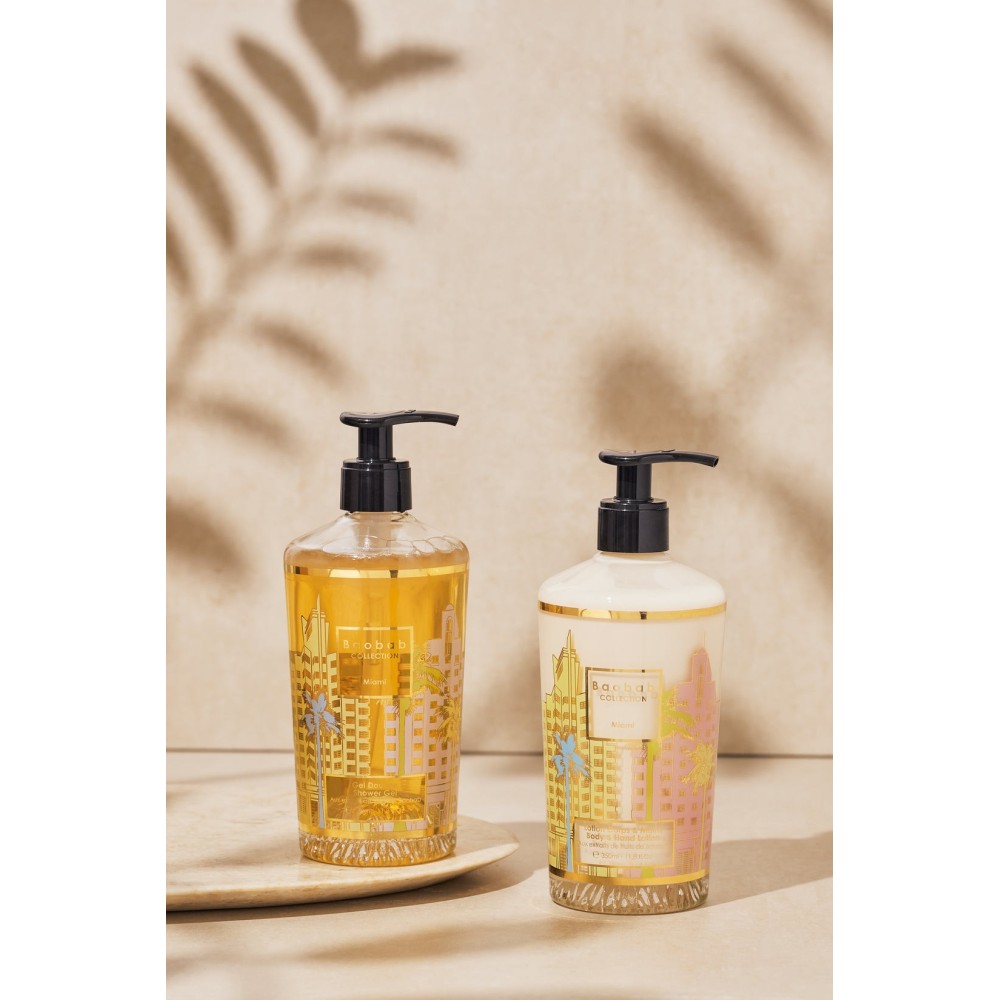 Coffret cadeau Miami Lotion corps & mains et gel lavant mains