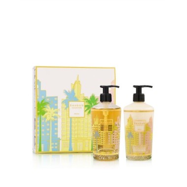 Coffret cadeau Miami Lotion corps & mains et gel lavant mains