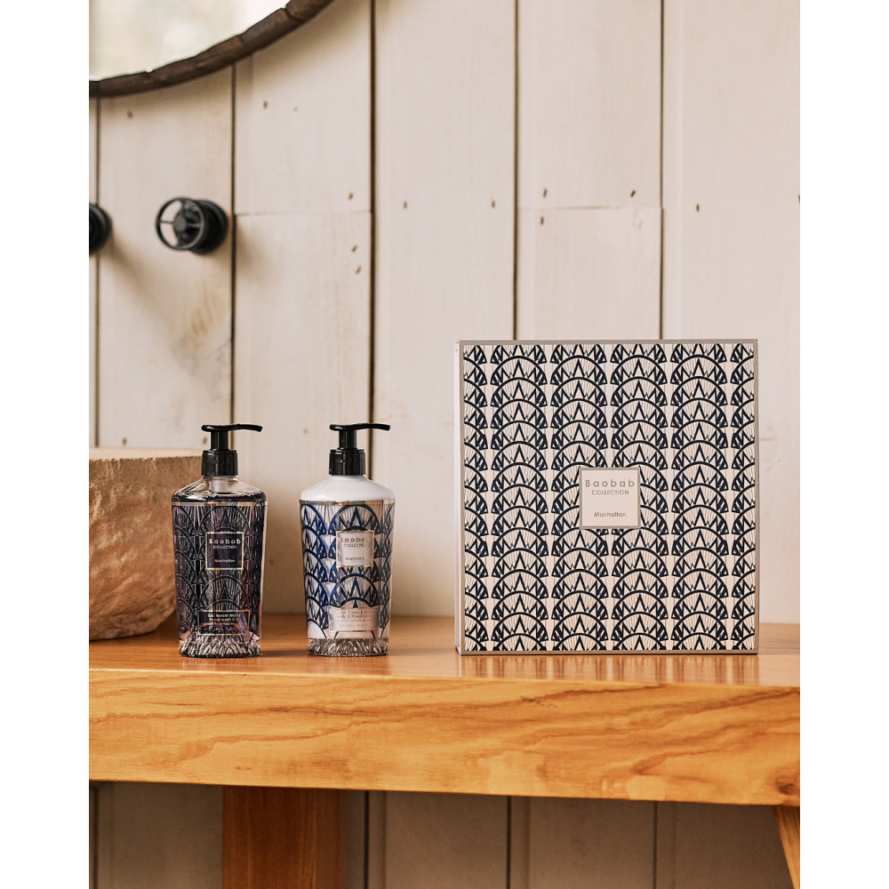 Coffret cadeau MANHATTAN lotion corps & mains et gel douche Coffret cadeau MANHATTAN lotion corps & mains et gel douche
