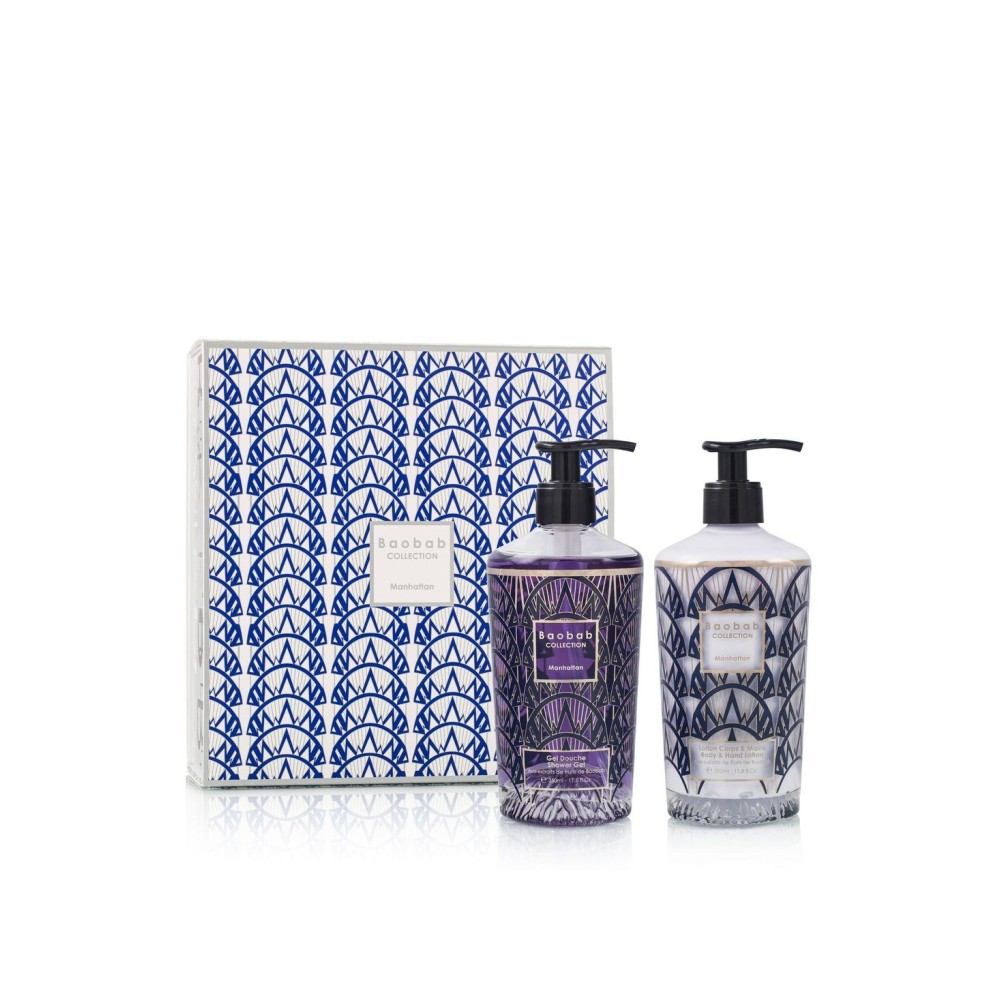 Coffret cadeau MANHATTAN lotion corps & mains et gel douche
