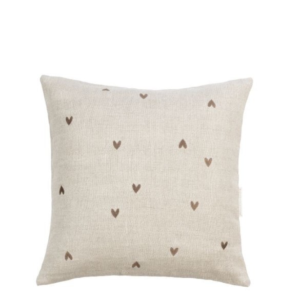 Housse de coussin Cœurs