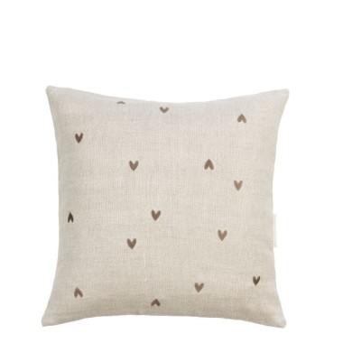 Housse de coussin Cœurs
