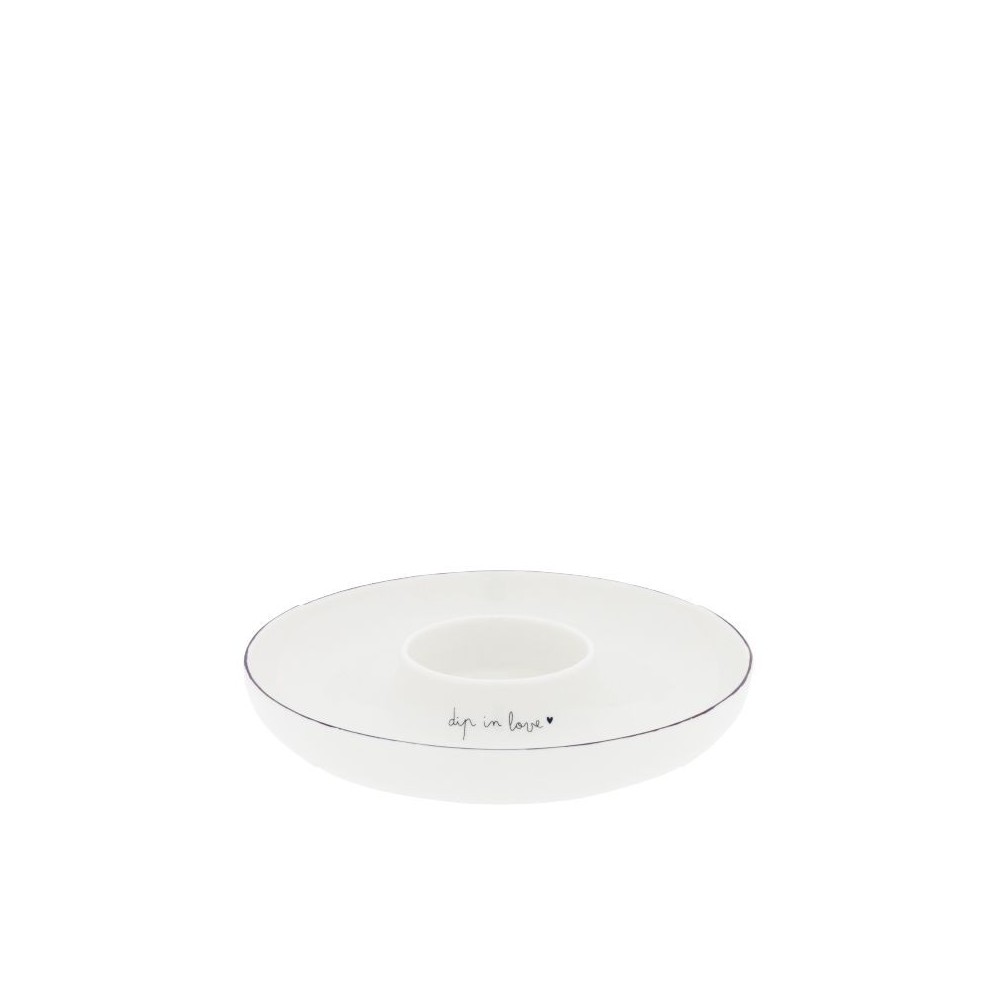 Bol Tapas “Dip in Love” – Blanc, 19 cm