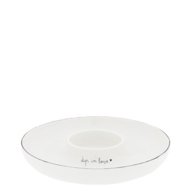 Bol Tapas “Dip in Love” – Blanc, 19 cm