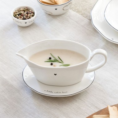 Sous-tasse pour la saucière " A little extra love"
