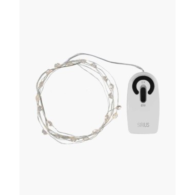 Guirlande lumineuse (diamants)  20L fil argenté