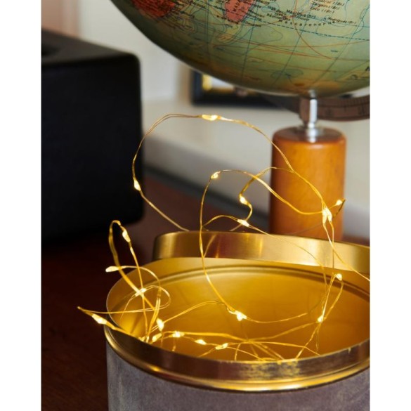 Guirlande lumineuse 20L fil doré