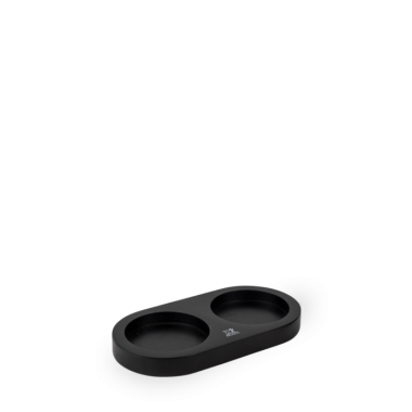 Plateau pour deux moulins, bambou, noir mat