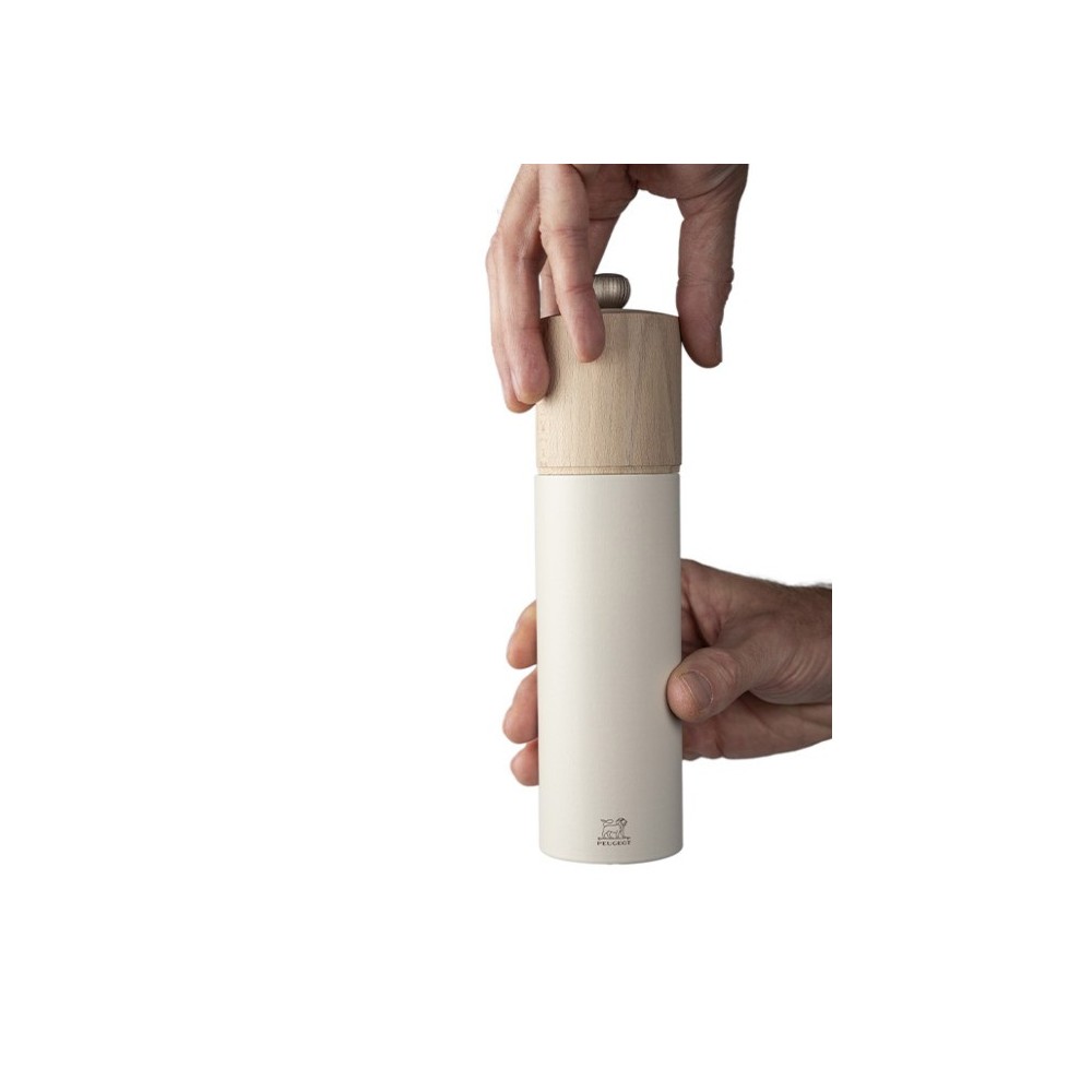 Moulin à sel manuel Boréal – Bois blanc plume, 21 cm