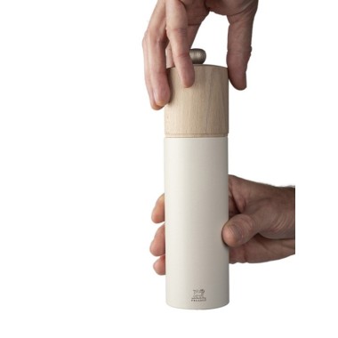 Moulin à sel manuel Boréal – Bois blanc plume, 21 cm