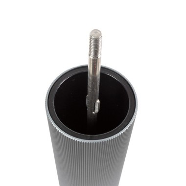 Moulin à poivre manuel Line – Bois et aluminium, carbone, 22 cm