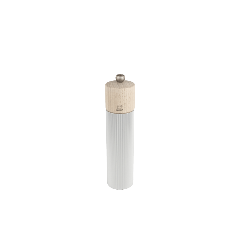 Moulin à sel manuel Line – Bois et aluminium, 22 cm