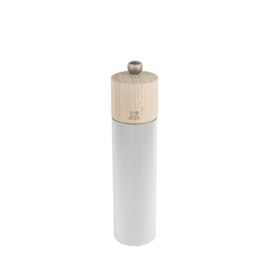 Moulin à sel manuel Line – Bois et aluminium, 22 cm