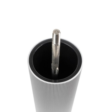 Moulin à sel manuel Line – Bois et aluminium, 22 cm