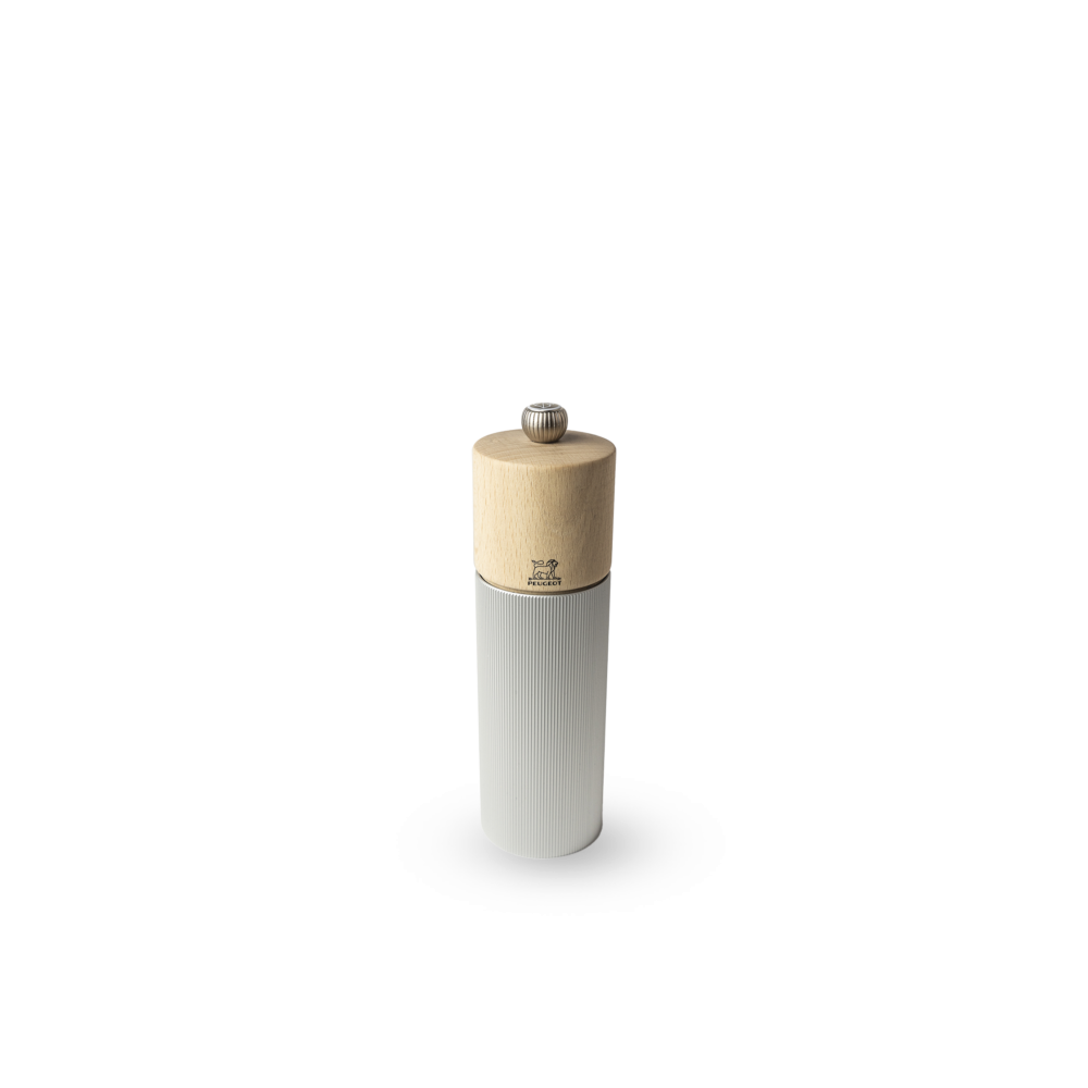 Moulin à sel manuel Line – Aluminium, 18 cm