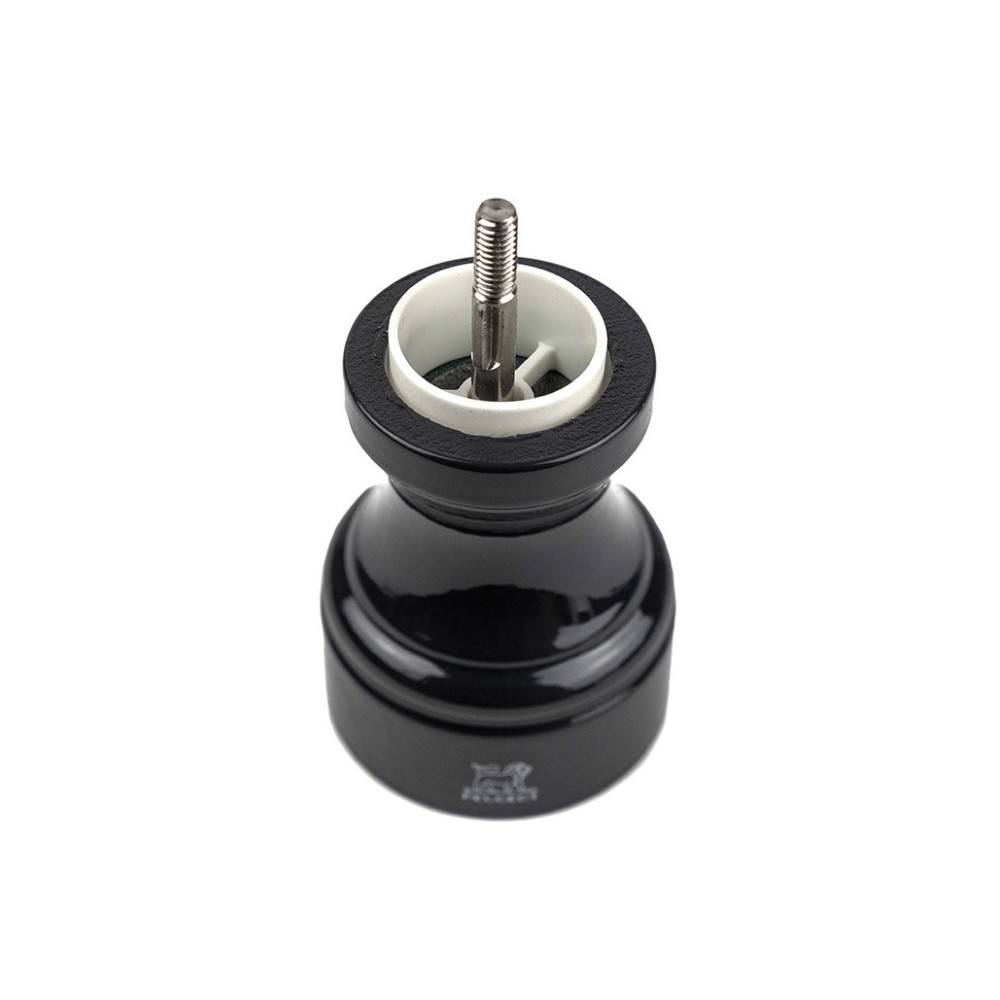 Moulin à sel manuel Bistro – Bois laqué noir, 10 cm