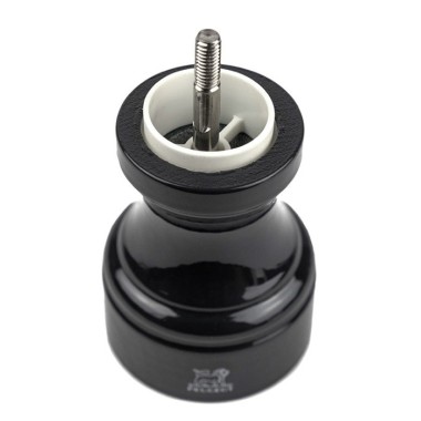Moulin à sel manuel Bistro – Bois laqué noir, 10 cm