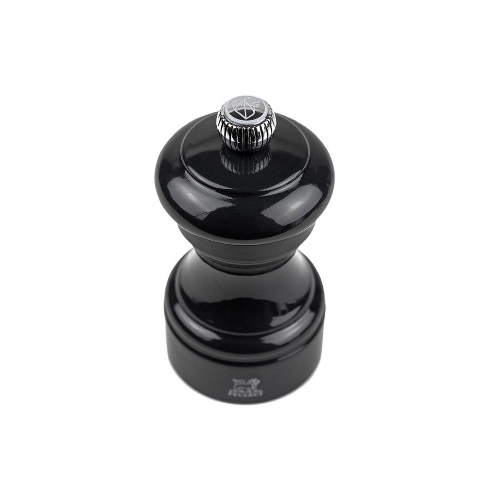 Moulin à sel manuel Bistro – Bois laqué noir, 10 cm