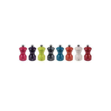 Moulin à sel manuel Bistro – Bois laqué noir, 10 cm