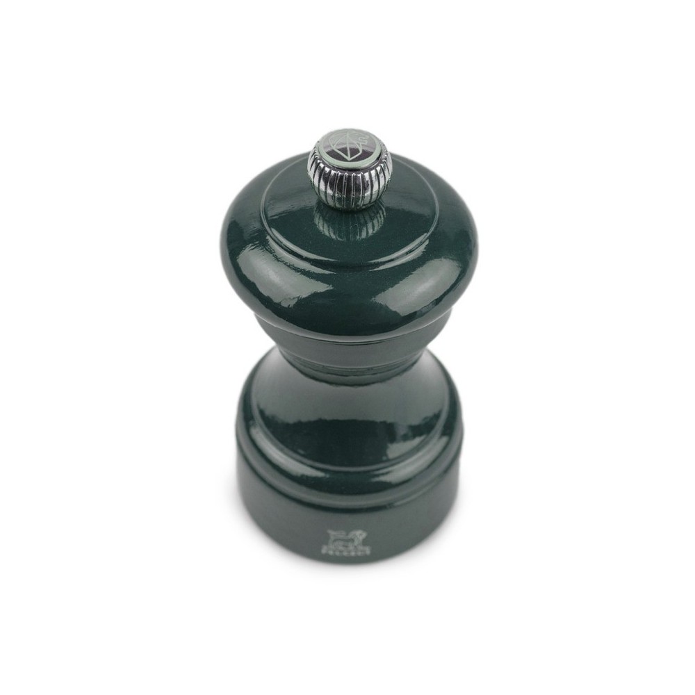 Moulin à sel manuel Bistro – Bois laqué vert forêt, 10 cm