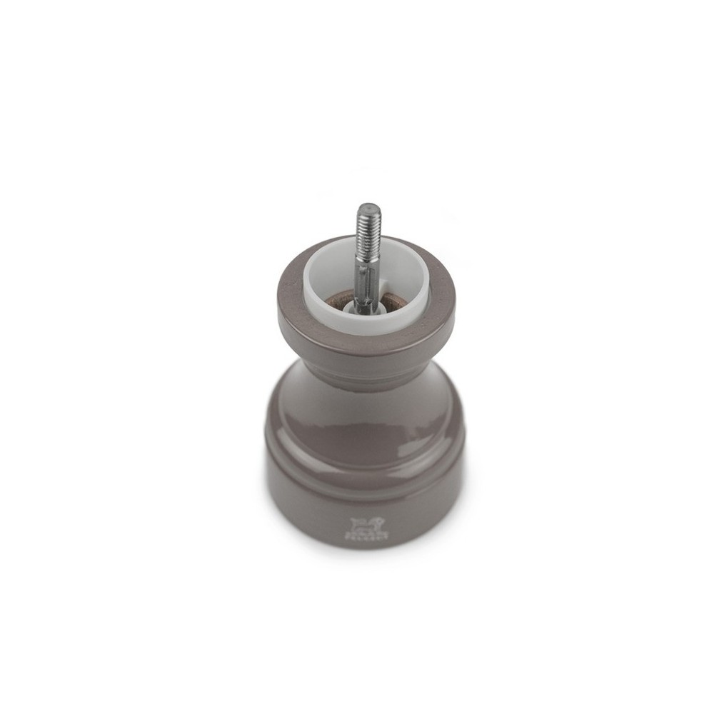 Moulin à sel manuel Bistro – Bois laqué gris taupe, 10 cm
