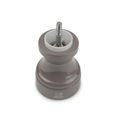 Moulin à sel manuel Bistro – Bois laqué gris taupe, 10 cm