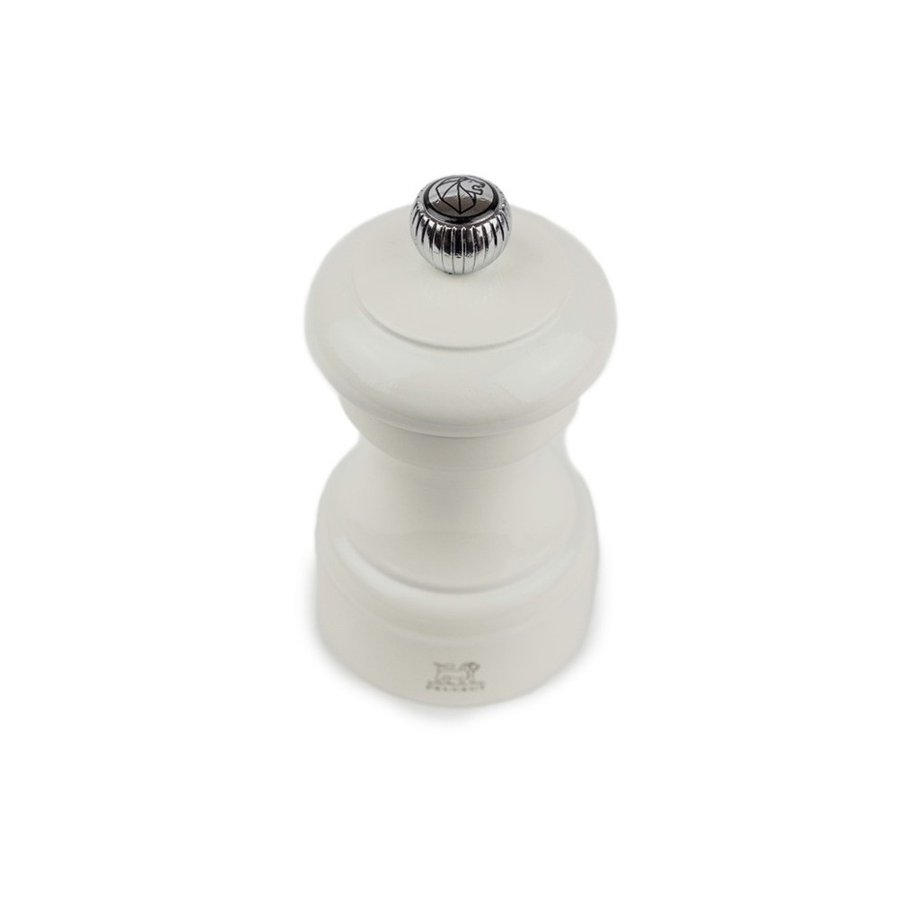 Moulin à poivre manuel Bistro – Bois laqué ivoire, 10 cm