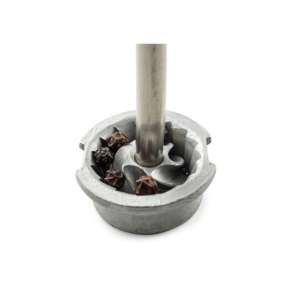 Moulin à poivre manuel Bistro – Bois laqué ivoire, 10 cm