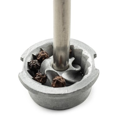 Moulin à poivre manuel Bistro – Bois laqué ivoire, 10 cm