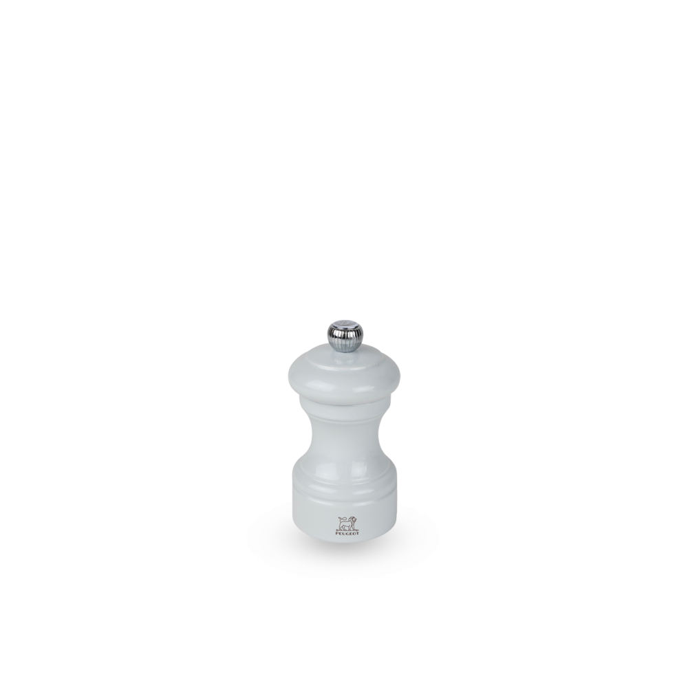 Moulin à sel manuel Bistro – Bois laqué gris perle, 10 cm