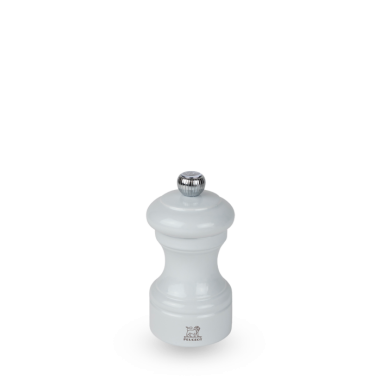 Moulin à sel manuel Bistro – Bois laqué gris perle, 10 cm
