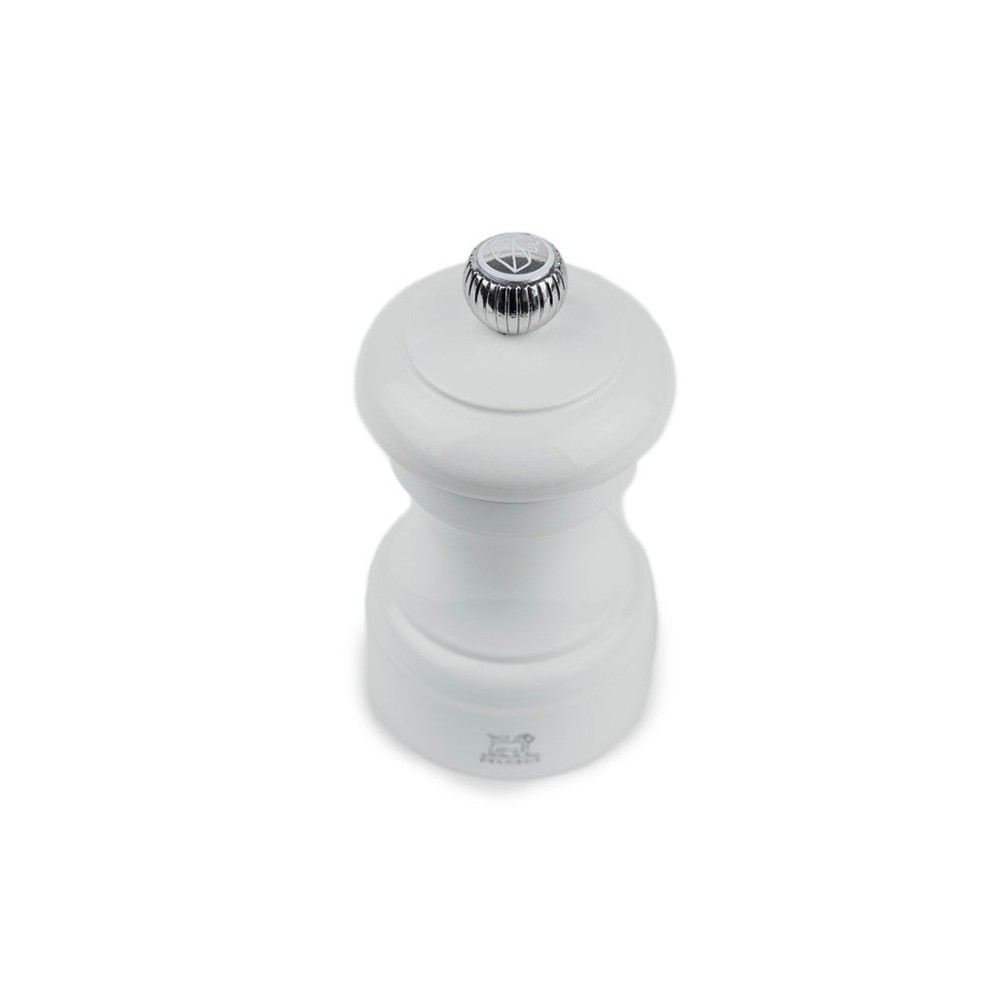 Moulin à sel manuel Bistro – Bois laqué gris perle, 10 cm