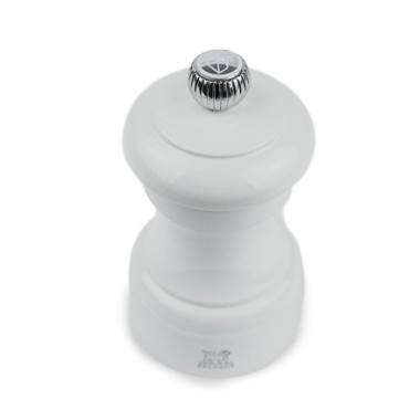 Moulin à sel manuel Bistro – Bois laqué gris perle, 10 cm