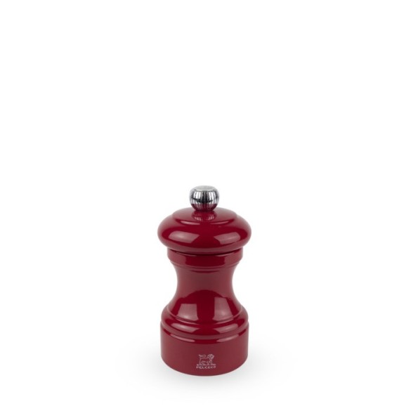 Moulin à sel manuel Bistro – Bois laqué rouge passion, 10 cm
