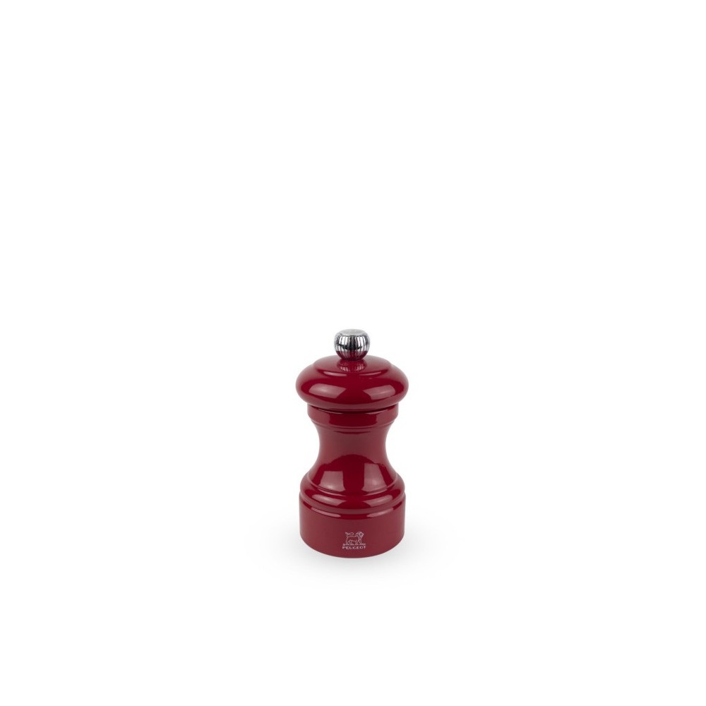 Moulin à sel manuel Bistro – Bois laqué rouge passion, 10 cm Moulin à sel manuel Bistro – Bois laqué rouge passion, 10 cm