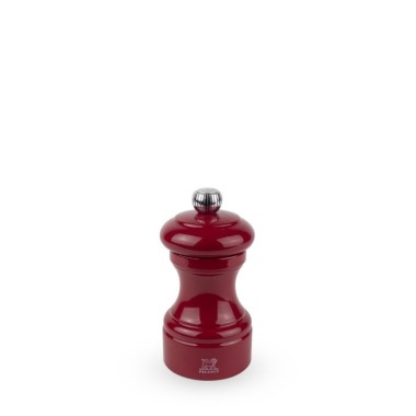 Moulin à sel manuel Bistro – Bois laqué rouge passion, 10 cm