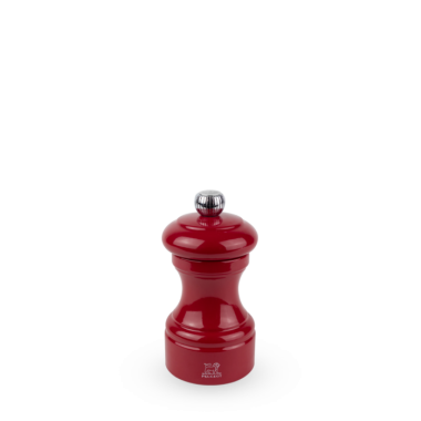 Moulin à sel manuel Bistro – Bois laqué rouge passion, 10 cm