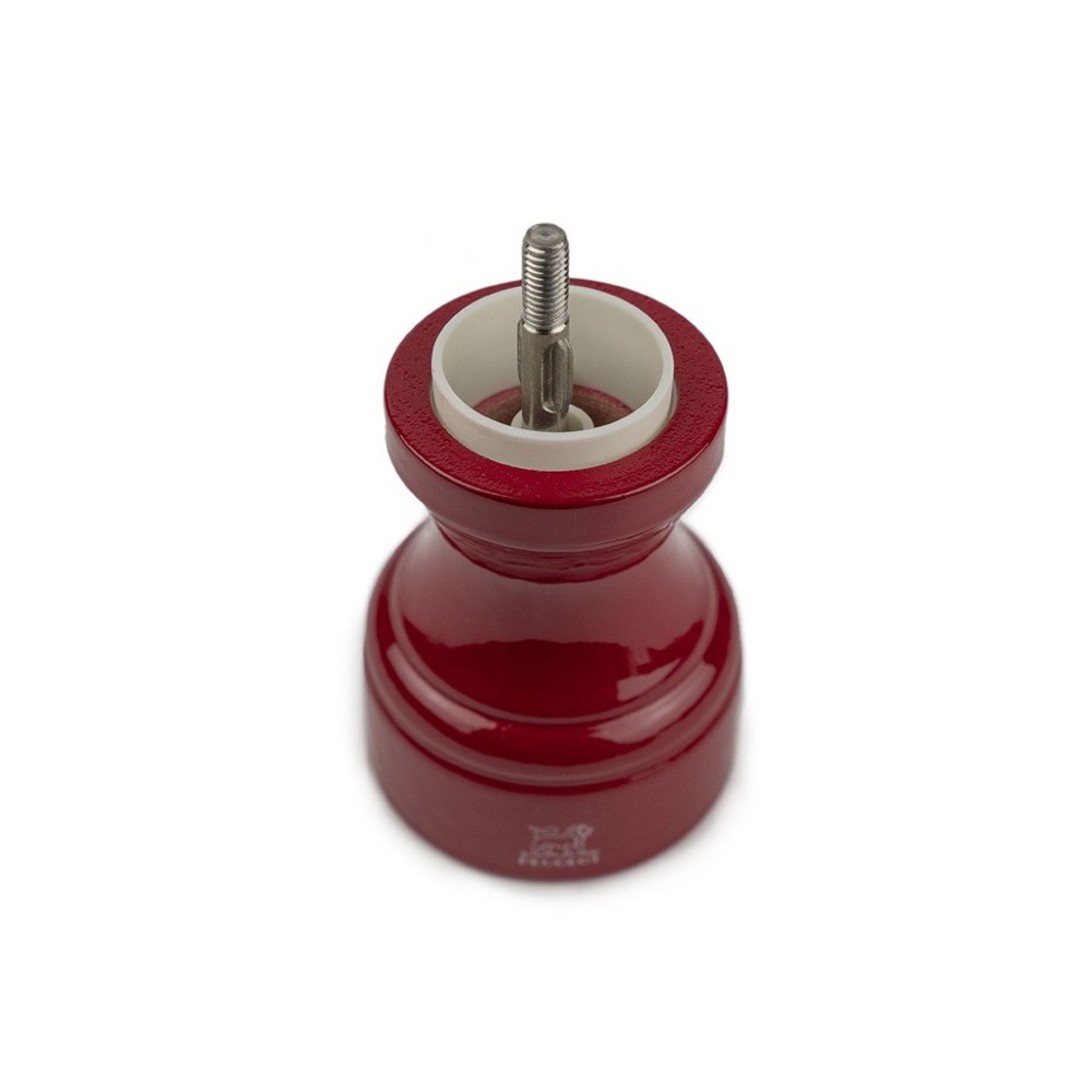 Moulin à sel manuel Bistro – Bois laqué rouge passion, 10 cm