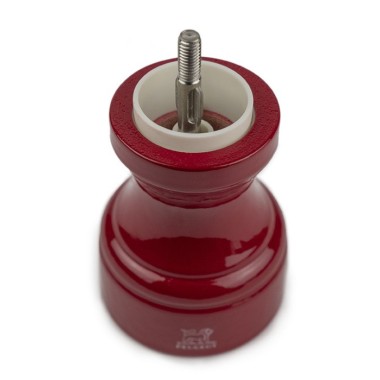 Moulin à sel manuel Bistro – Bois laqué rouge passion, 10 cm