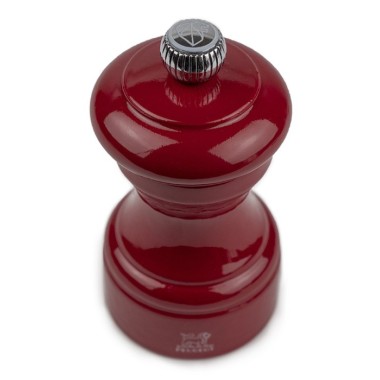 Moulin à sel manuel Bistro – Bois laqué rouge passion, 10 cm