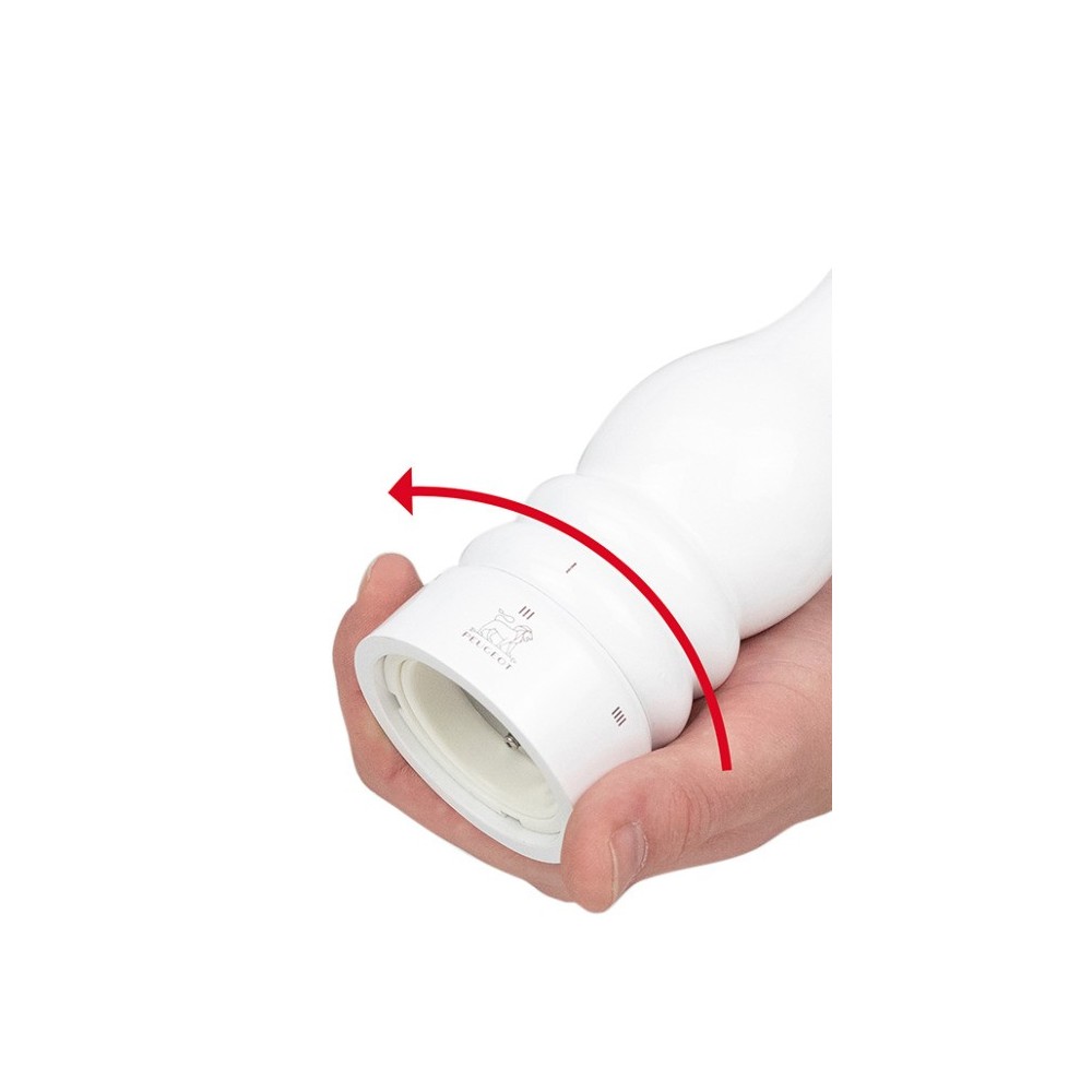 Moulin à sel manuel Paris u’Select – Bois laqué blanc, 30 cm