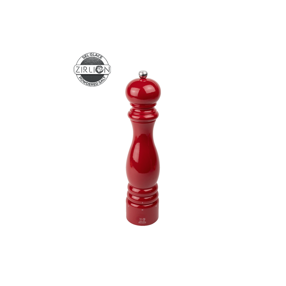 Moulin à sel manuel Paris u’Select – Bois laqué rouge passion, 30 cm