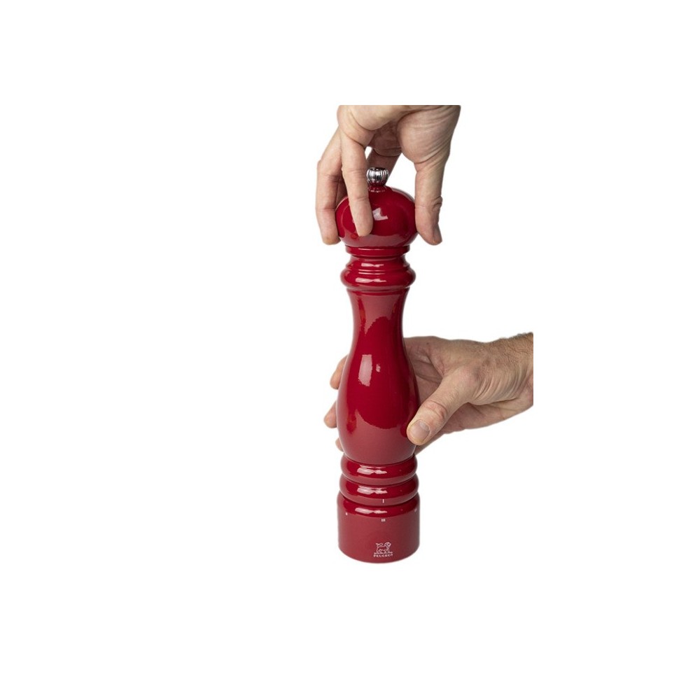 Moulin à sel manuel Paris u’Select – Bois laqué rouge passion, 30 cm