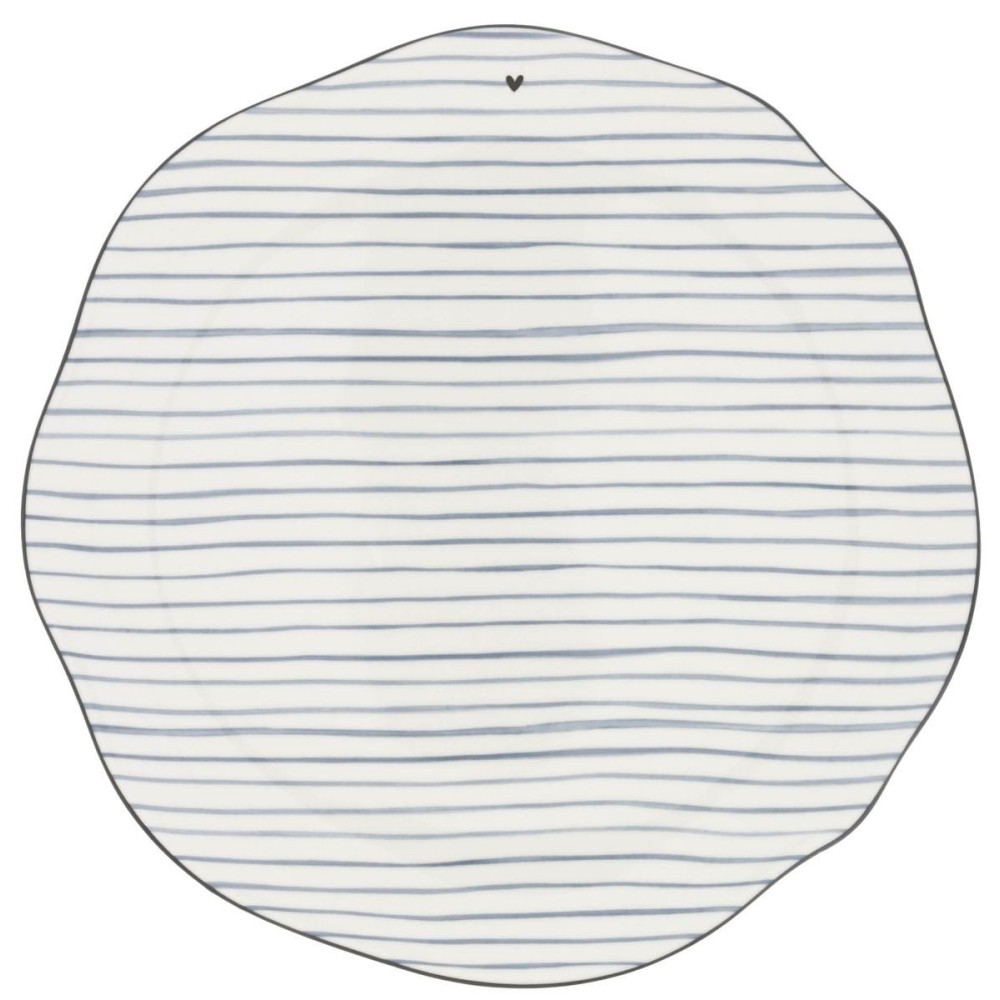 Assiette plate Iris Blue Stripes – 27 cm