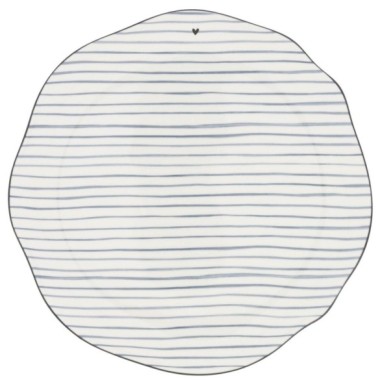 Assiette plate Iris Blue Stripes – 27 cm