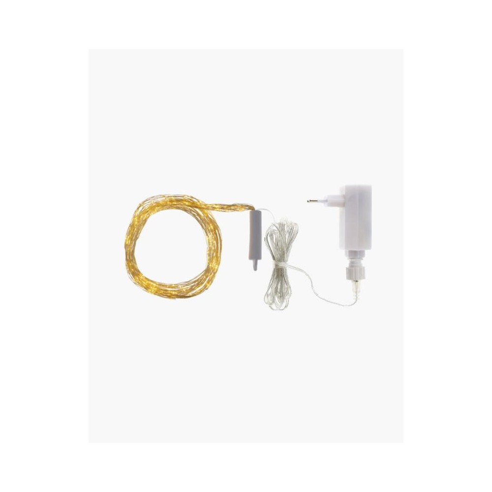 Guirlande lumineuse (chute d'eau) 200  L 15x(0,45-1,5m) fil doré