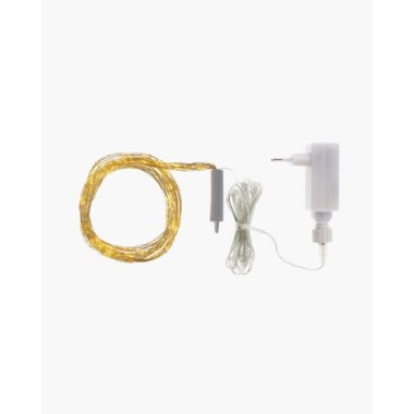 Guirlande lumineuse (chute d'eau) 200  L 15x(0,45-1,5m) fil doré