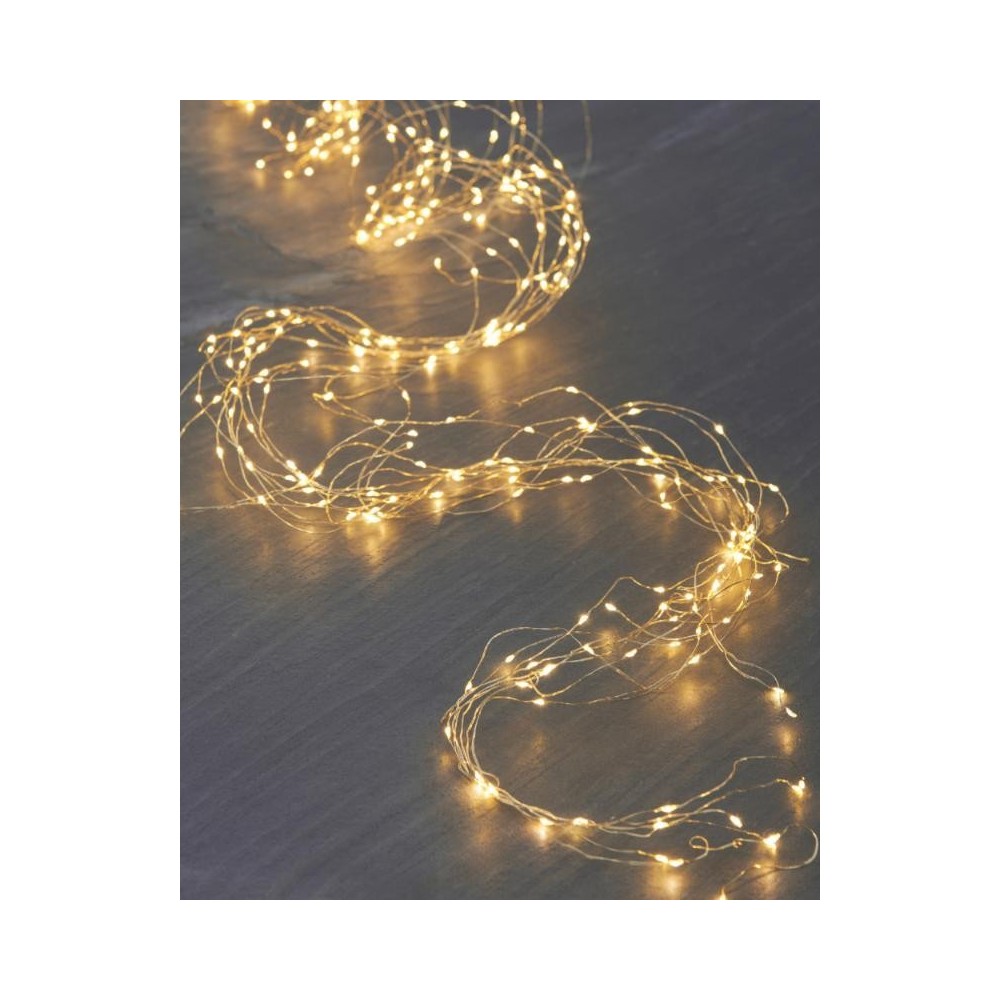 Guirlande lumineuse (chute d'eau) 200 L 15x(0,45-1,5m) fil doré Guirlande lumineuse (chute d'eau) 200 L 15x(0,45-1,5m) fil doré