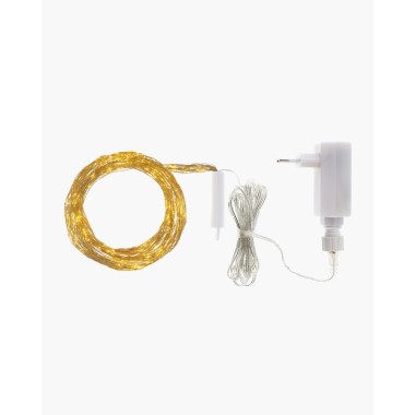 Guirlande lumineuse (chute d'eau) 350L 15x(1,20-2,7m) fil doré