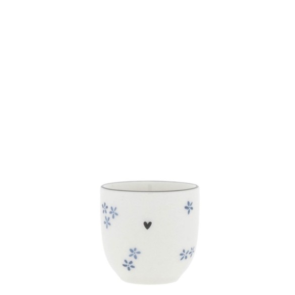 Coquetier Bastion Collection – Fleurs bleues (5x5 cm)